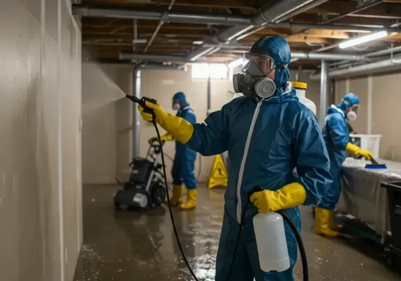 Basement Sanitization and Antimicrobial Treatment process in Tennille, GA